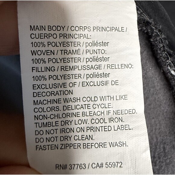 Callaway Quilted Golf Jacket Full Zip Mens XXL 2XL Gray/ Black - Polyester - Picture 9 of 14